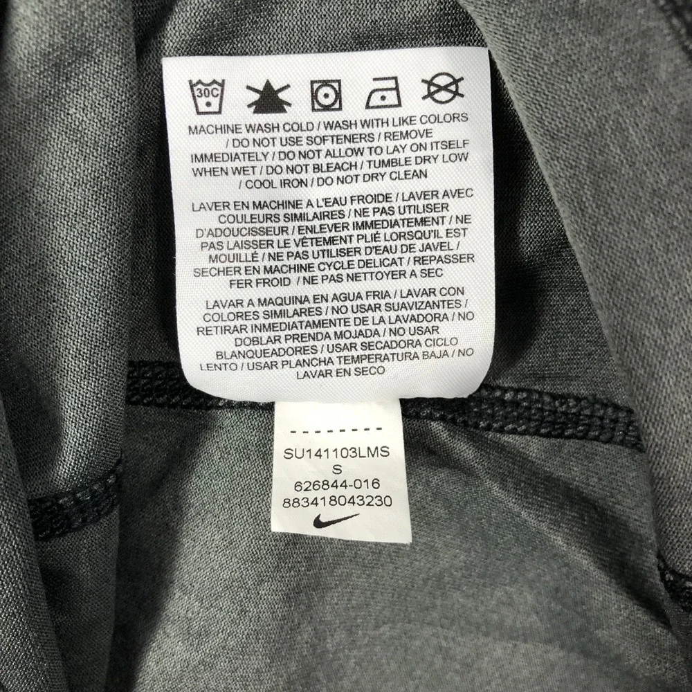 Nike Tank Top Women's Size Small Gray Black Dri Fit Regular Fit Athletic Workout - Picture 7 of 10